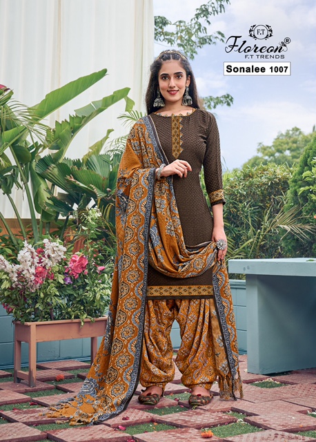 Floreon Sonali Pashmina Print Deisgner Dress Material